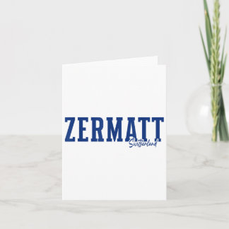 Cartão Suiça Zermatt, Alpes Suíços, Souve de Esqui Alpino