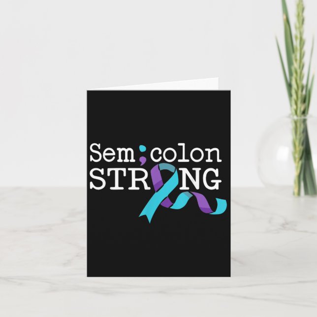 Cartão Suicide Awareness Suicide Prevention Suprt Survivo (Frente)