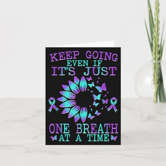 Cartão Suicide Awareness Suicide Prevention Suprt Survivo (Frente)