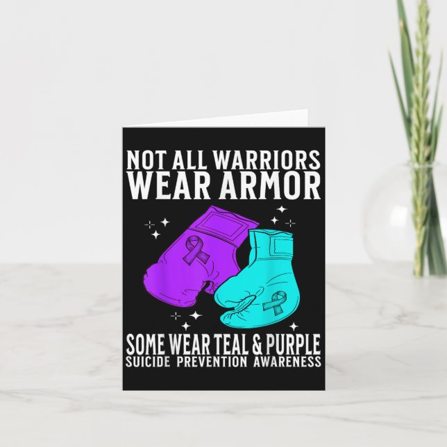 Cartão Suicide Awareness Suprt Suicide Prevention Awarene (Frente)