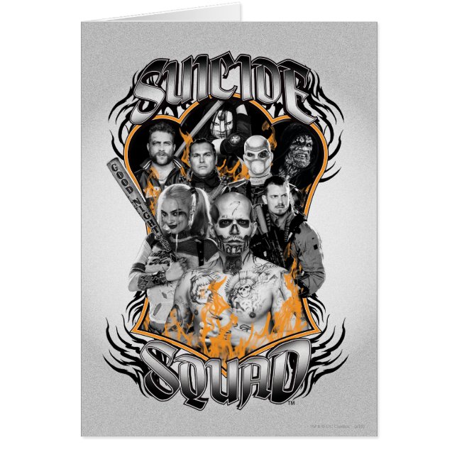 Cartão Suicide Squad | Task Force X Tribal Tattoo (Frente)