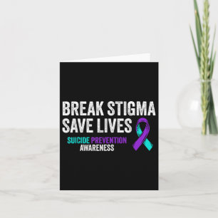 Cartão Suicídio Apoio à Prevenção do Suicídio Estigma