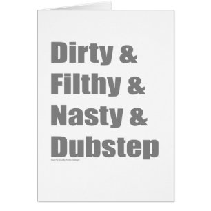 Cartão Sujo e sujo e Grimey e Dubstep