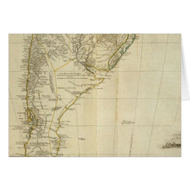 Cartão Sul da América do Sul (Frente Horizontal)