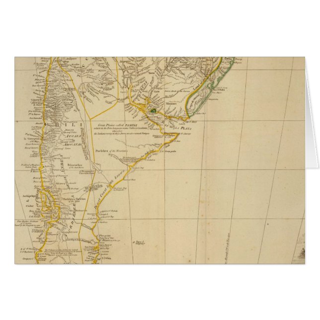 Cartão Sul da América do Sul (Frente Horizontal)