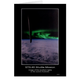 Cartão Sul ilumina a aurora Australis da NASA STS