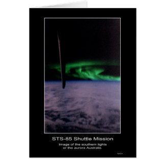 Cartão Sul ilumina a aurora Australis da NASA STS