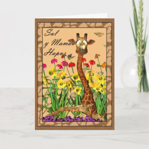 Cartão Sul y Mamau Hapus, Mothers Day Welsh Language card