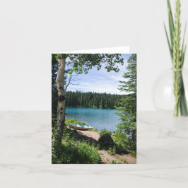 Cartão Summer at Sunset Lake Note Card