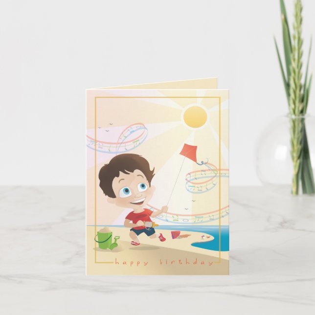 Cartão Summer Birthday Greeting. 2/12. (Frente)