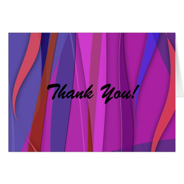 Cartão Summer Breezes Obrigado (Frente Horizontal)