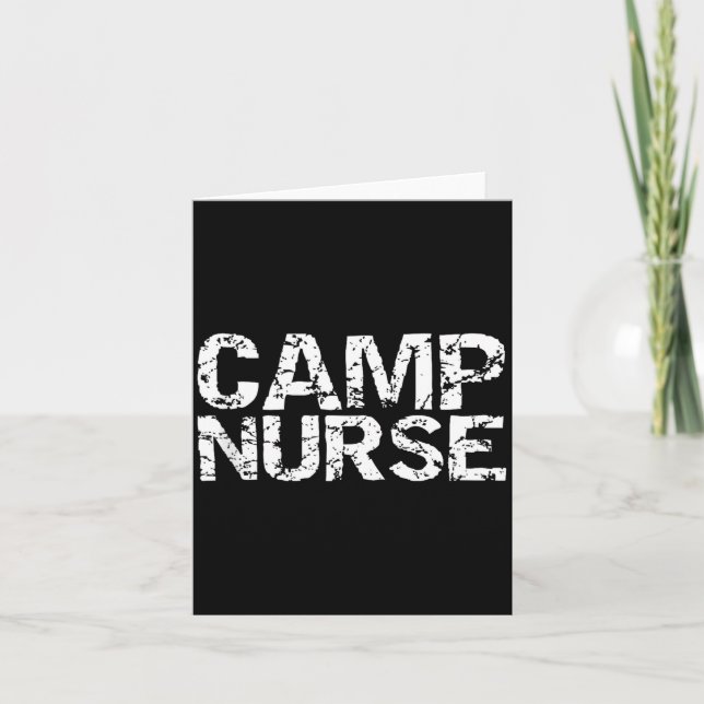 Cartão Summer Camp Nurse Gift Appreciation Idea For Camp  (Frente)