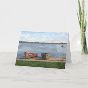Cartão SUMMER CARD: Lake Harriet, "Boats", Mpls., MN_