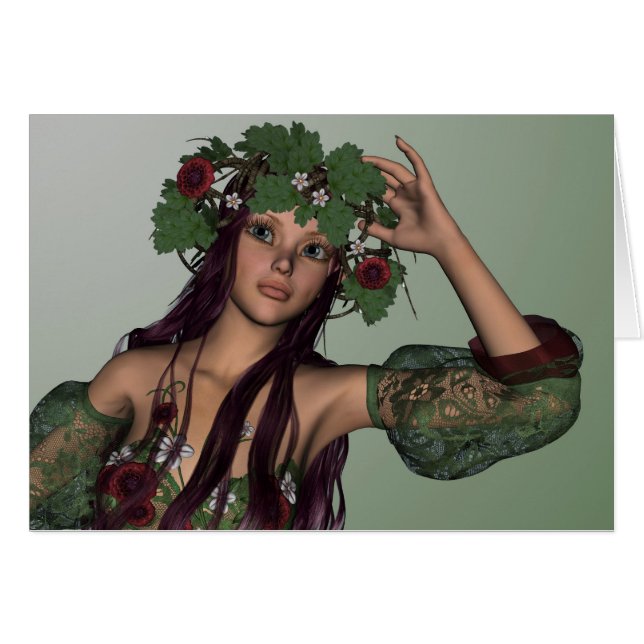 Cartão Summer Girl (Frente Horizontal)