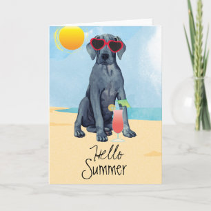 Cartão Summer Great Dane Card