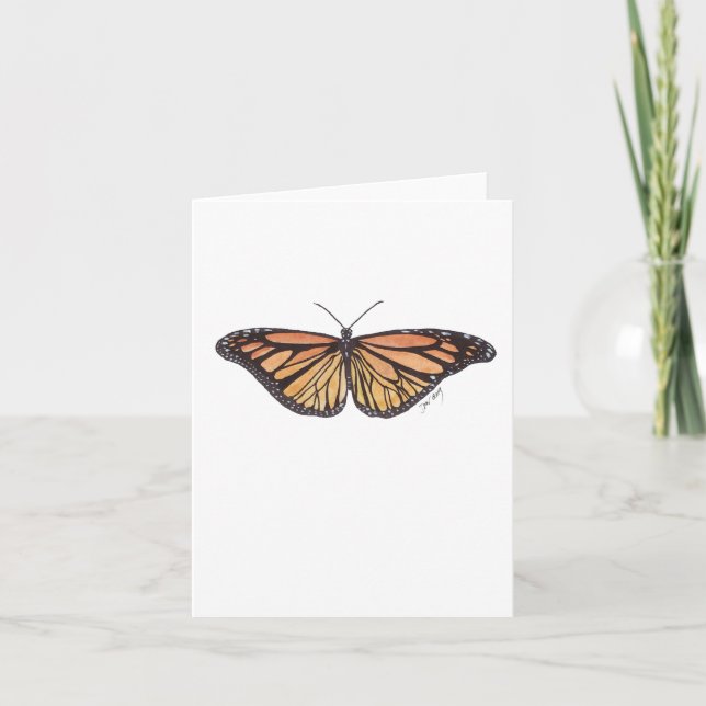 Cartão Summer Monarch Folded Note Card (Frente)