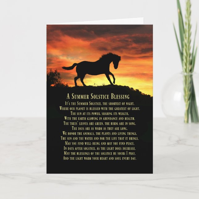 Cartão Summer Solstice Litha Pagan Holiday (Frente)