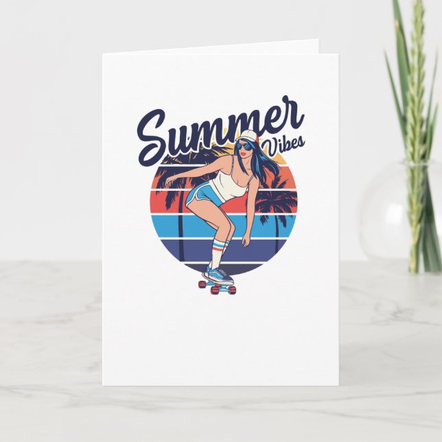 Cartão Summer Vibes (Frente)