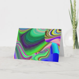 Cartão Summersense, Abstrato 3D Rainbowart