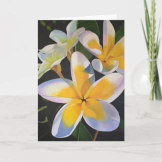 Cartão Summertime Frangipani Greeting Card - Blank