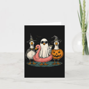 Cartão Summerwin Goose Boo Ghost Pumpkin Halloween Summer