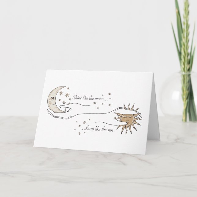 Cartão Sun and Moon (Frente)