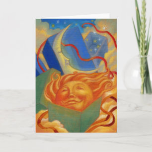 Cartão Sun and moon birthday card