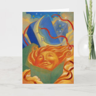 Cartão Sun and moon birthday card