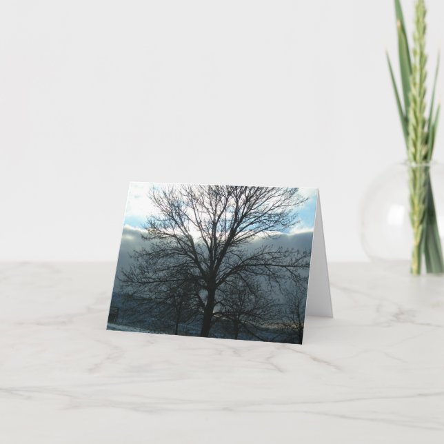 Cartão Sun Através da Simpatia das Nuvens (Frente)