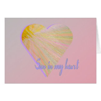 Cartão Sun em meu coração