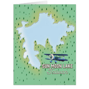 Cartão Sun Moon Lake Taiwan