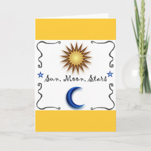Cartão Sun Moon Stars