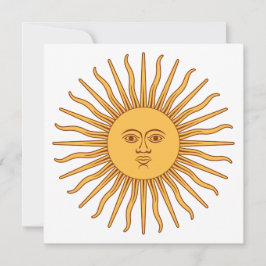 Cartão Sun of May (Argentino Sun)