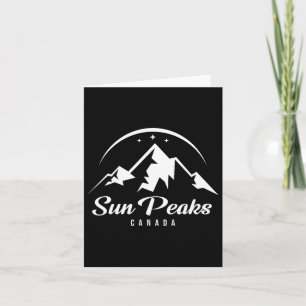 Cartão Sun Peaks Canada Ski Resort Skiting Snowboard