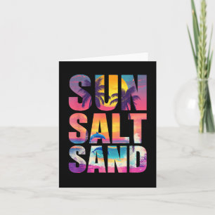 Cartão Sun Salt Sand Summer Beach Vibes Férias R