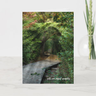 Cartão Sunbeams in Woods Sympathy