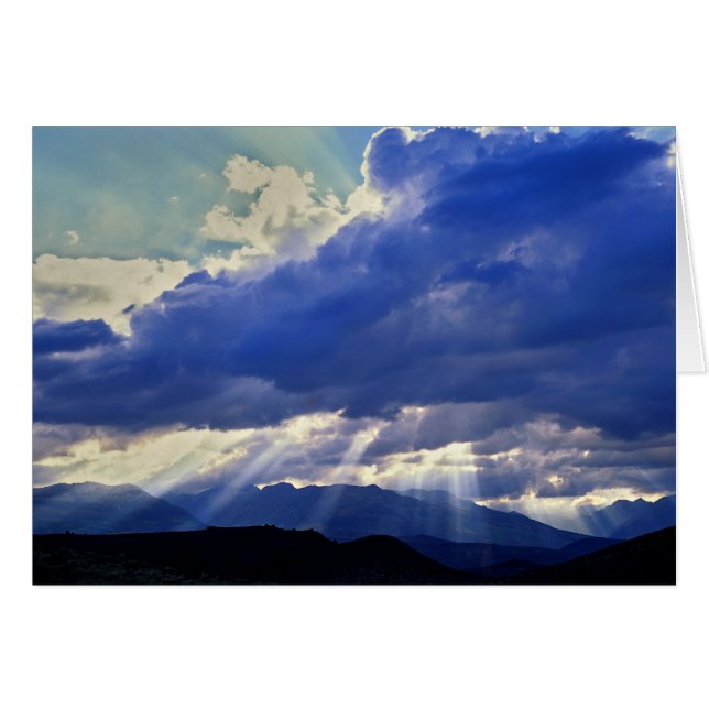 Cartão Sunburst - Western Nevada (Frente Horizontal)