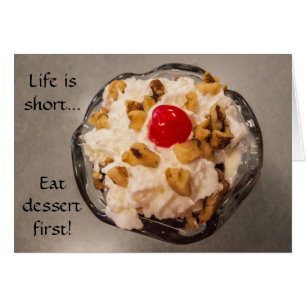 Cartão Sundae de Quente - Sobremesa - Deliciosa - Iummy