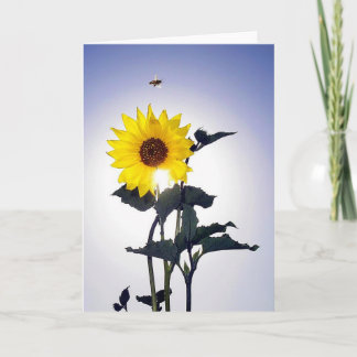 Cartão Sunflower & Bee