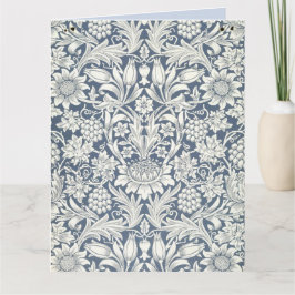 Cartão Sunflower Design (by William Morris) Large Card