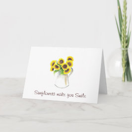 Cartão Sunflower design on note cards