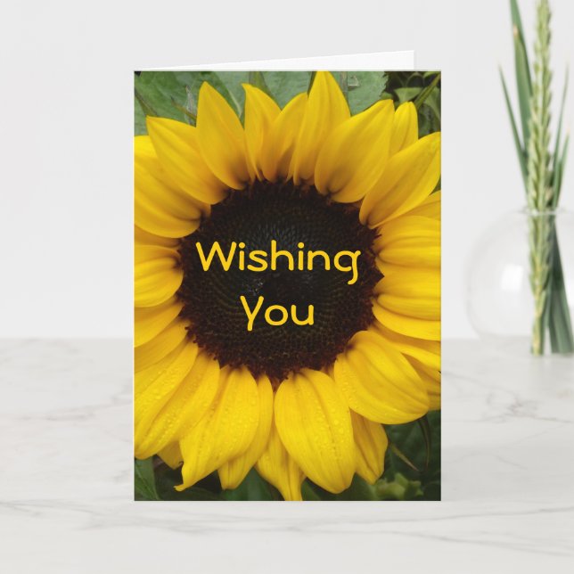 Cartão Sunflower Grace (Frente)