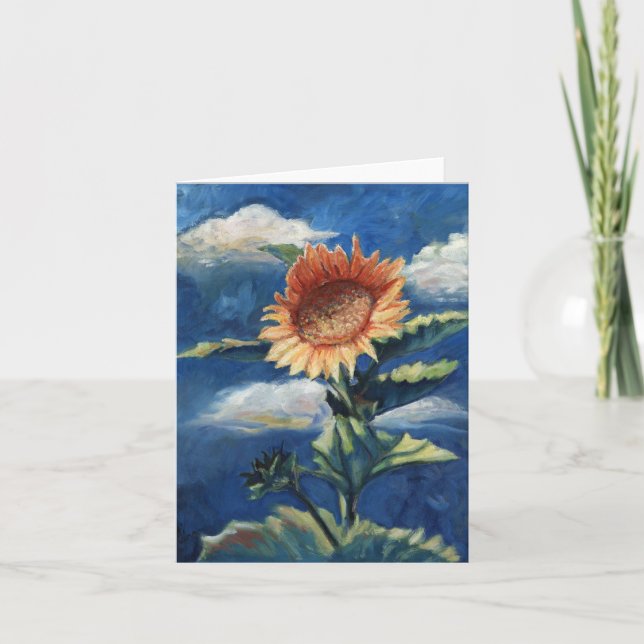 Cartão Sunflower Greeting Card (Frente)