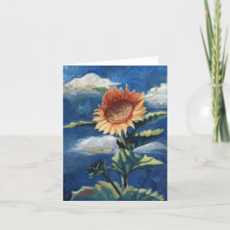 Cartão Sunflower Greeting Card