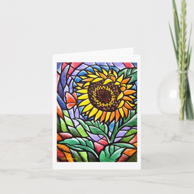 Cartão Sunflower Notecard (Frente)