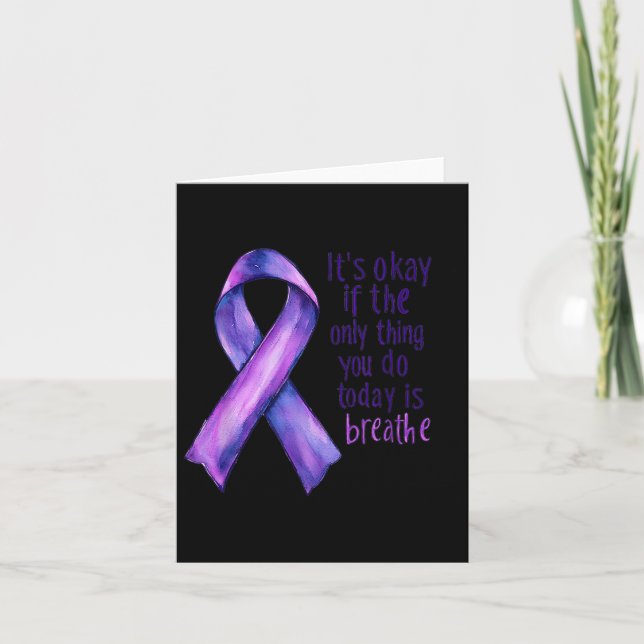 Cartão Sunflower Suicide Awareness  (Frente)