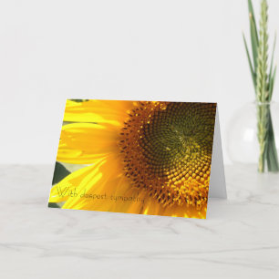 Cartão Sunflower Sympathy Card