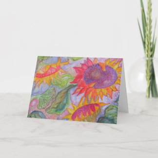 Cartão "Sunflowers"