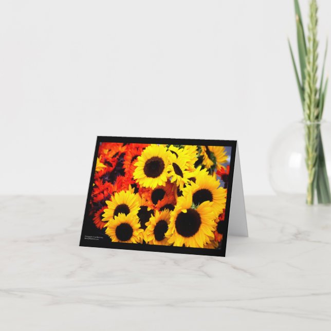 Cartão Sunflowers (Frente)