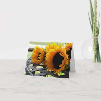 Cartão Sunflowers